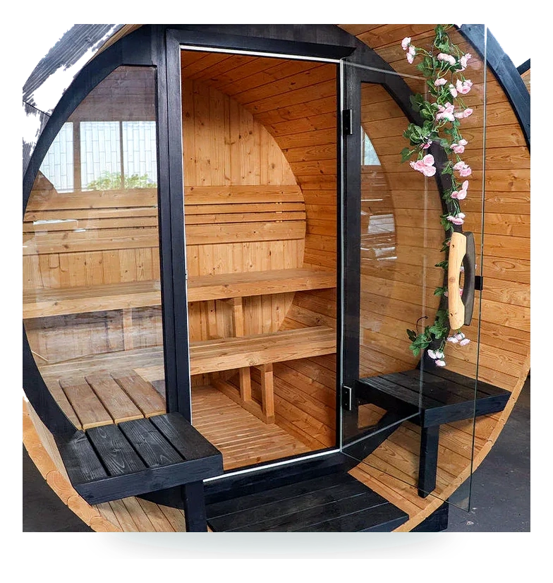 IOB-1818-E Outdoor Sauna Room